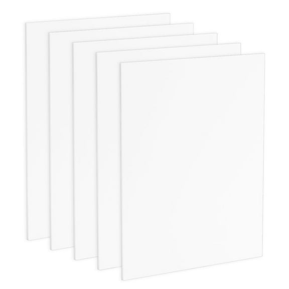 Viewpoint Acid-Free Foam Backing 5-Pack 9x12" - 1/8" Thick - White