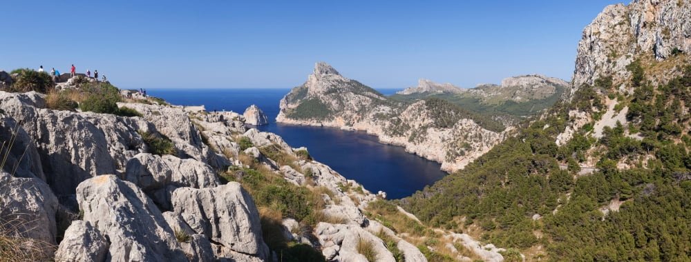 Viewpoint of Mirador d Es Colomer Cap de Formentor Majorca Balearic Islands Spain Canvas Art - Panoramic Images (27 x 9)
