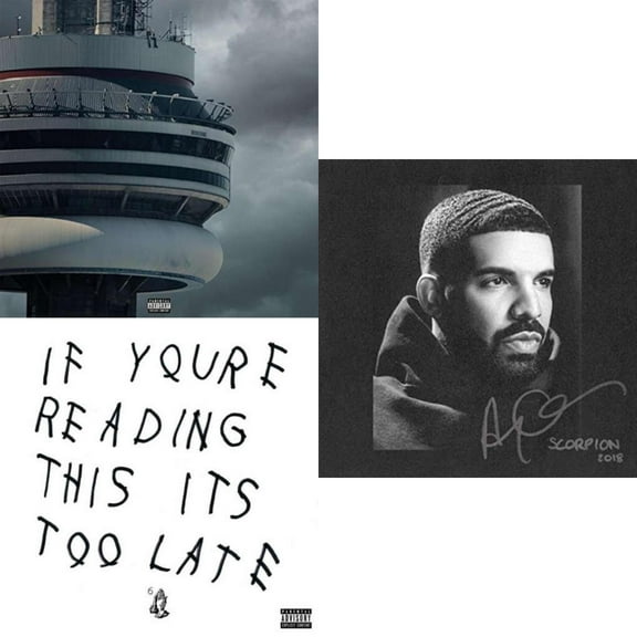 Views (Ex) & If You're Reading This It's Too Late (Ex) & Scorpion (2 LP)