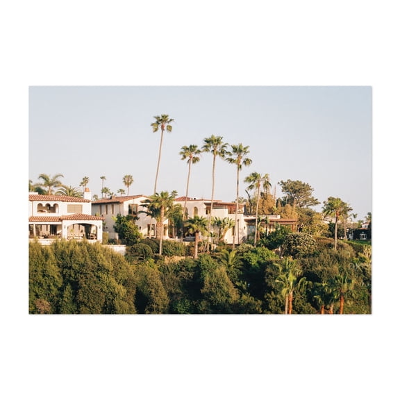 Views from La Rambla, San Clemente 02 - San Clemente California Photography Beach House Palm Tree Tropical Architecture Coastal Landscape Summer Unframed Wall Art Print 4 x 6 inches