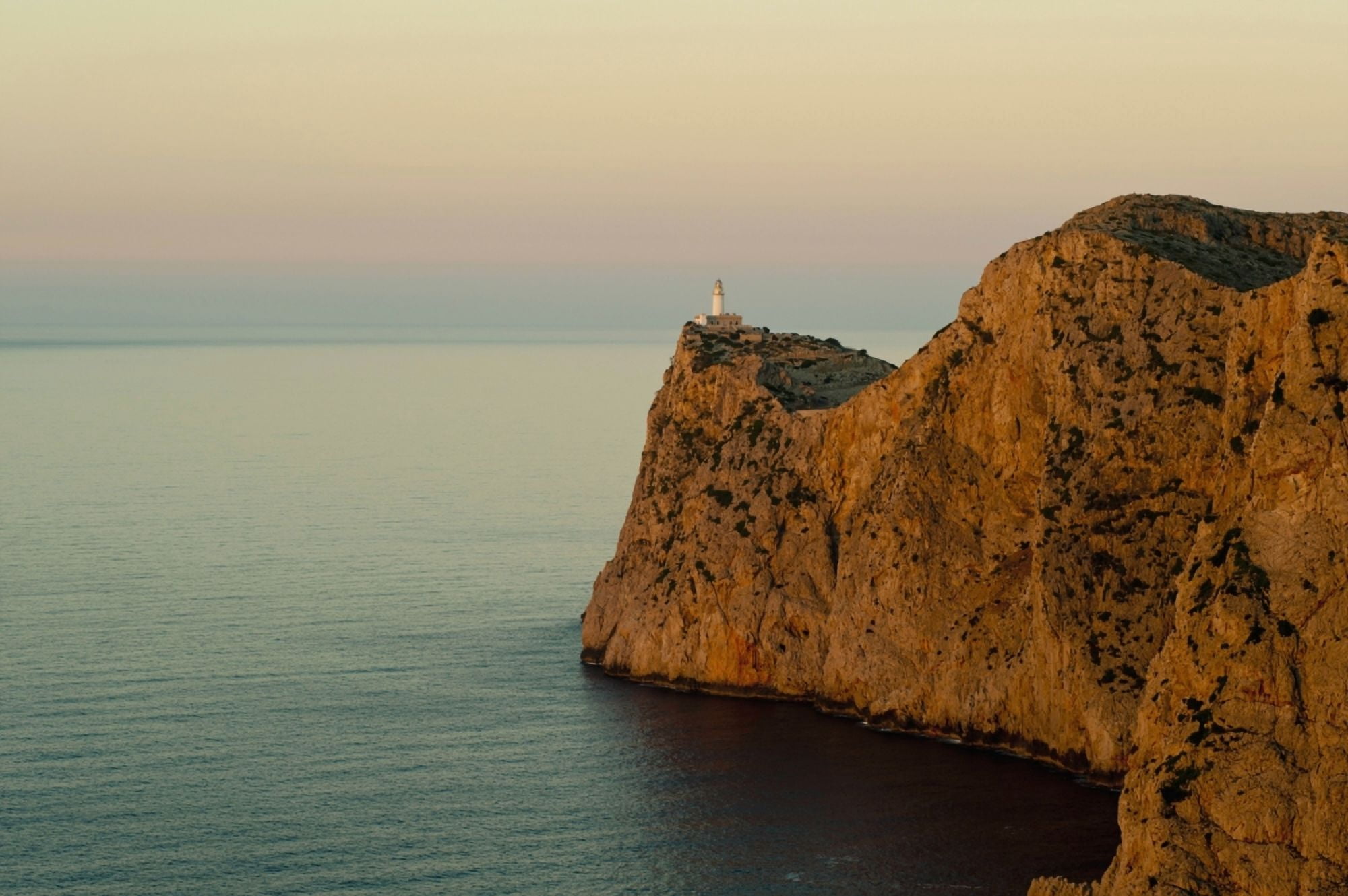 Views Of The Lighthouse At Sunset Cap De Formentor Mallorca Balearic Islands Spain Canvas Art - Dosfotos Design Pics (38 x 24)