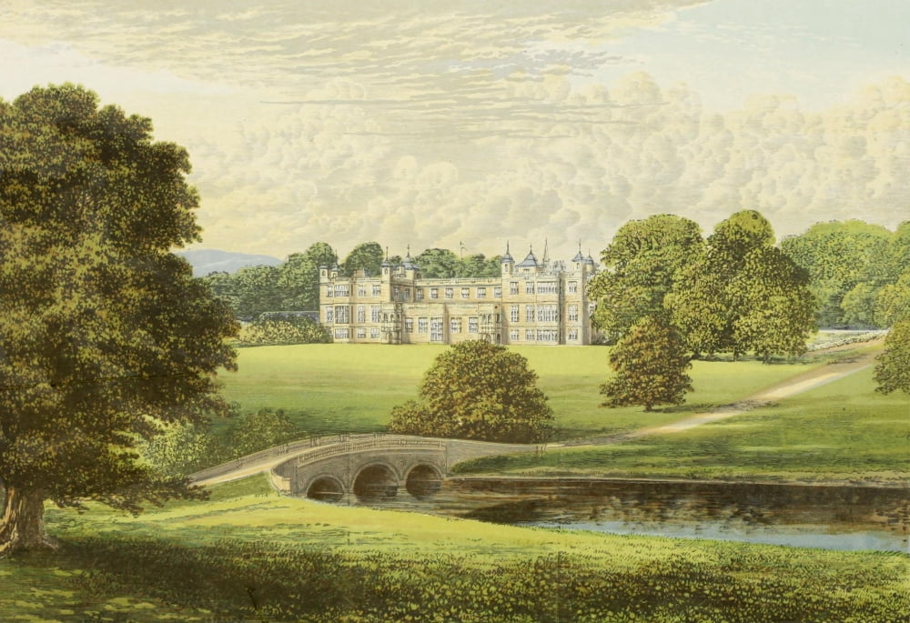 Views of Seats 1880 Audley End Canvas Art - AF Lydon (24 x 36)