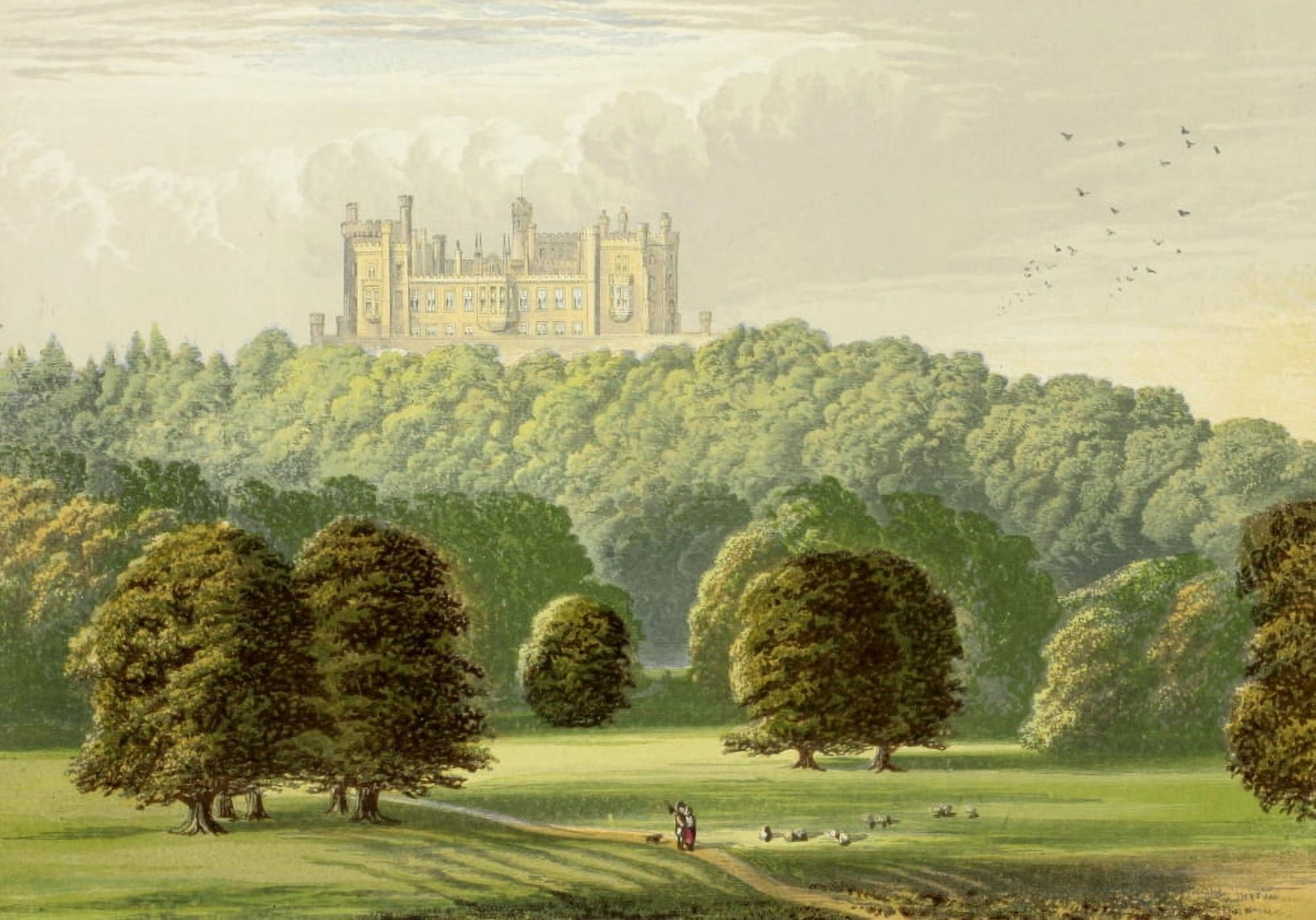 Views of Seats 1880 Belvoir Castle Canvas Art - AF Lydon (18 x 24)