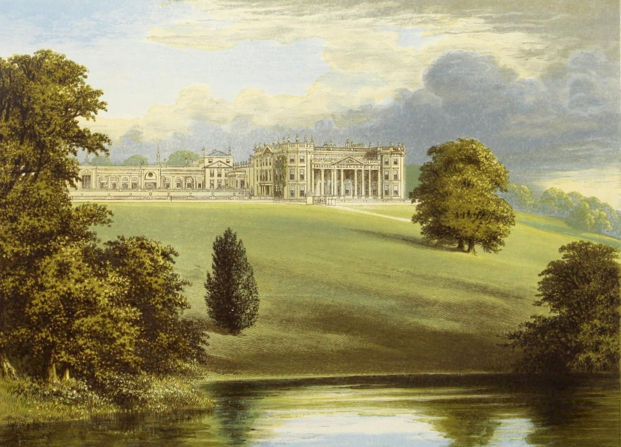 Views of Seats 1880 Bowood Park Canvas Art - AF Lydon (18 x 24)