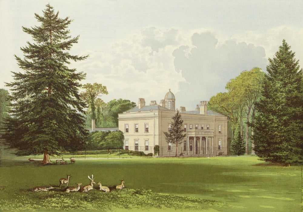 Views of Seats 1880 Brockley Hall Canvas Art - AF Lydon (18 x 24)