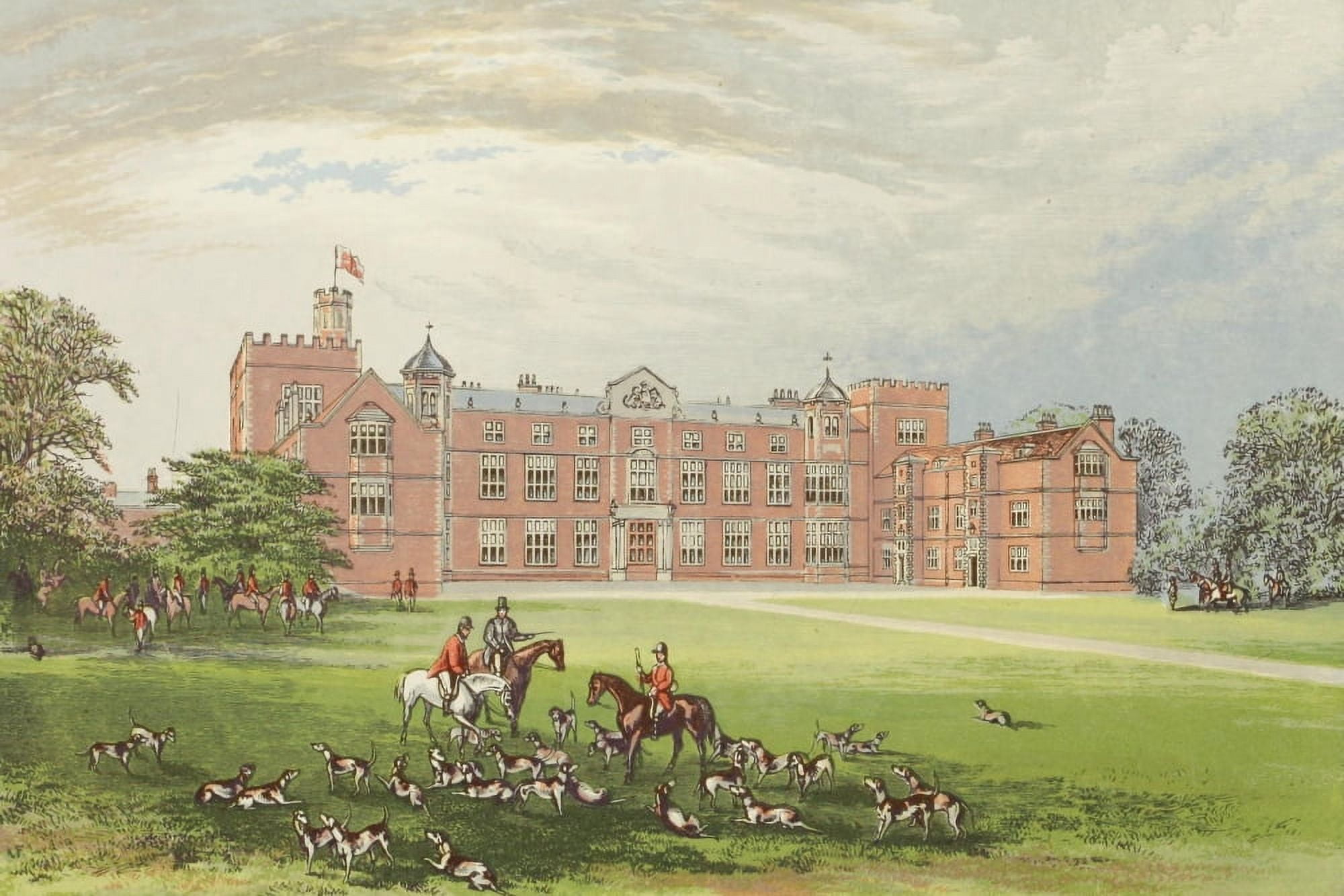 Views of Seats 1880 Burton Constable Canvas Art - AF Lydon (18 x 24)