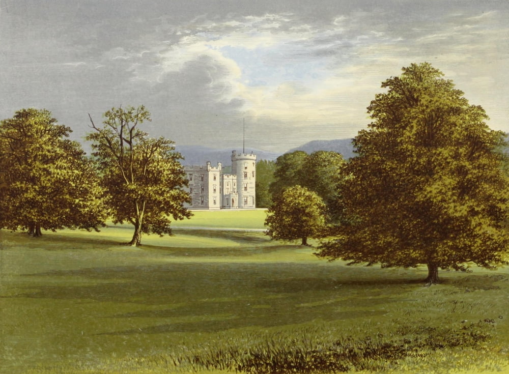 Views of Seats 1880 Castle Forbes Canvas Art - AF Lydon (24 x 36)