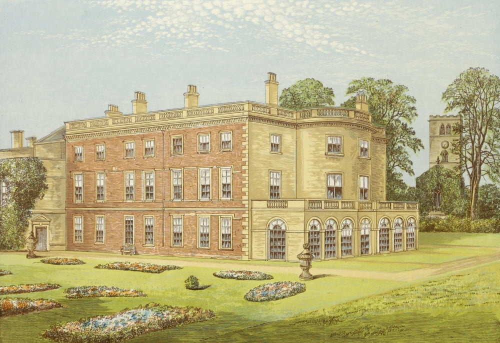 Views of Seats 1880 Clifton Hall Canvas Art - AF Lydon (18 x 24)