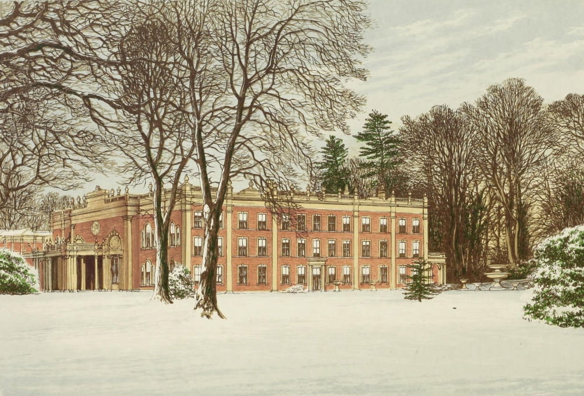 Views of Seats 1880 Cranbury Park Canvas Art - AF Lydon (18 x 24)