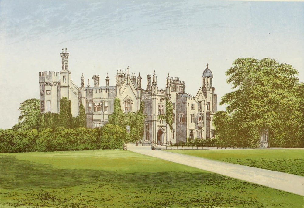 Views of Seats 1880 Danbury Palace Canvas Art - AF Lydon (18 x 24)
