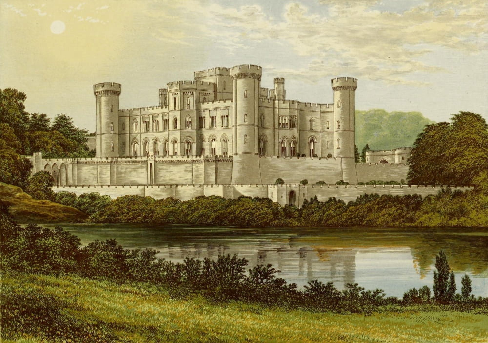 Views of Seats 1880 Eastnor Castle Canvas Art - AF Lydon (24 x 36)