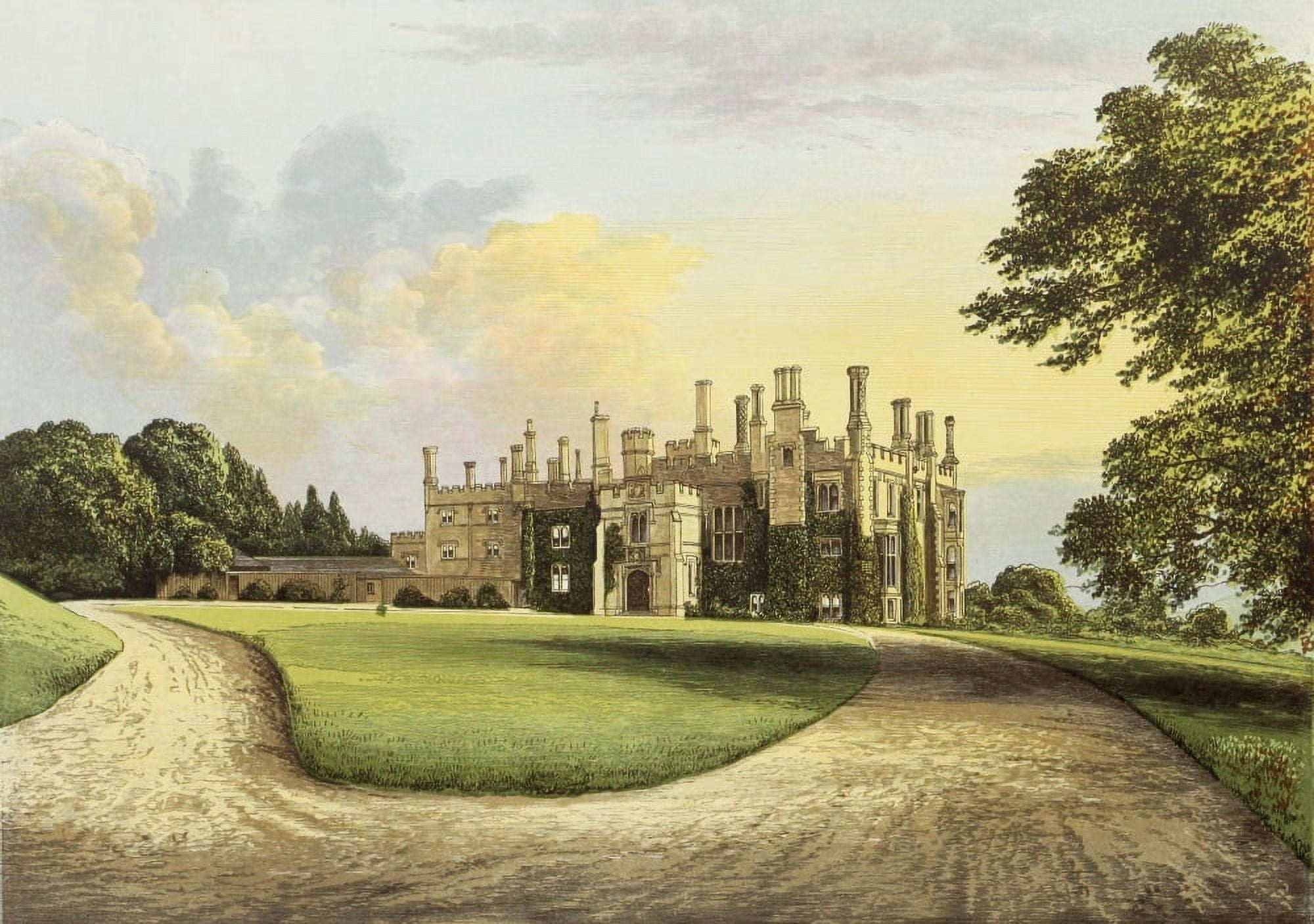 Views of Seats 1880 Eggesford House Canvas Art - AF Lydon (24 x 36)