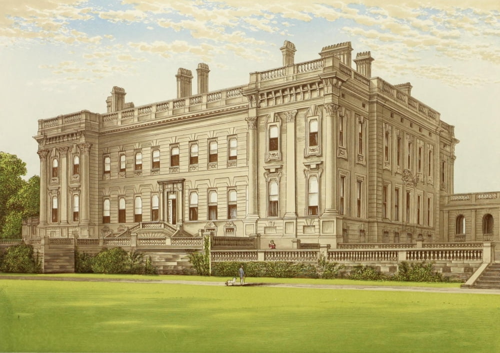 Views of Seats 1880 Heythrop Canvas Art - AF Lydon (24 x 36)