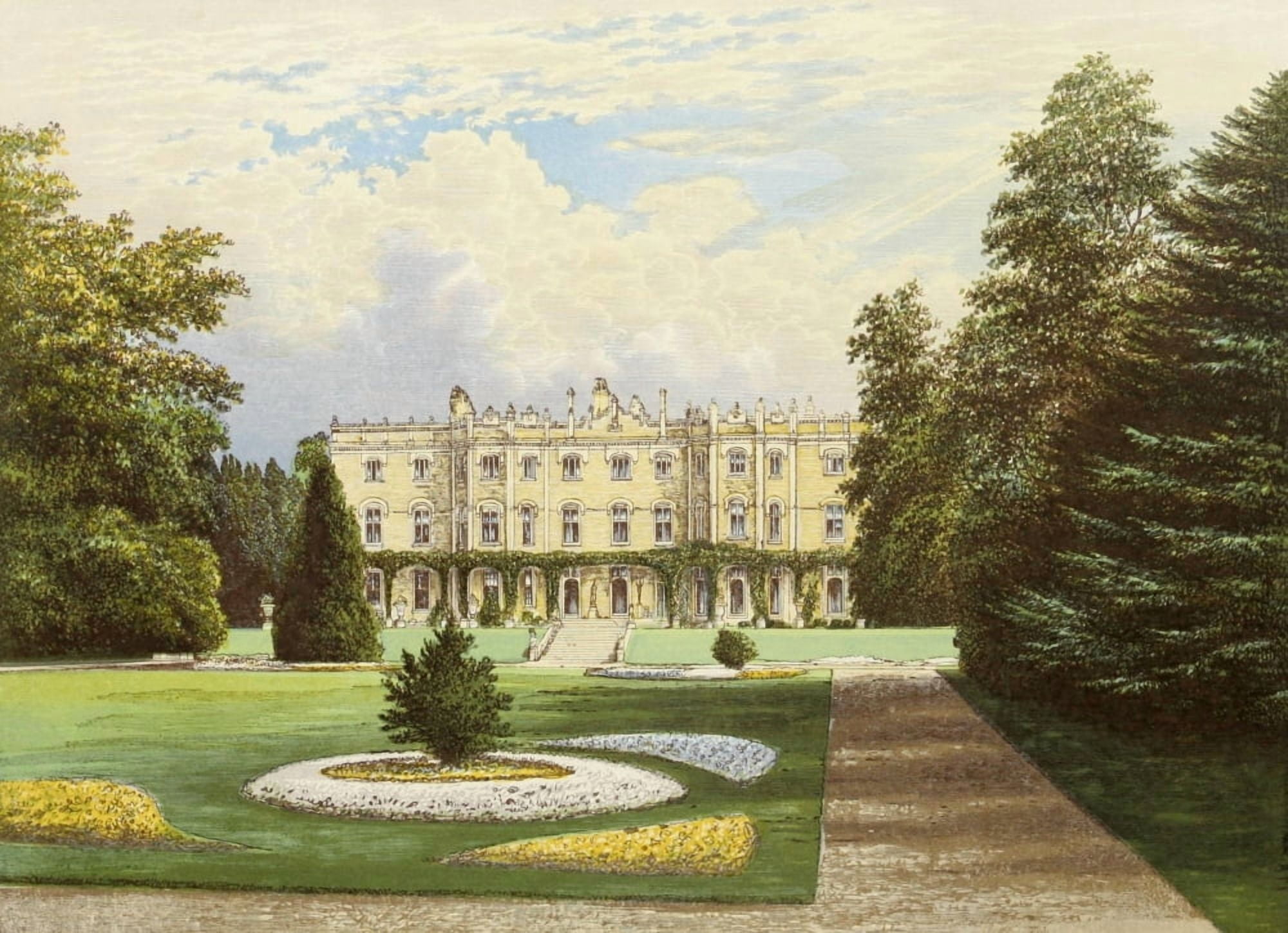 Views of Seats 1880 Hughenden Manor Canvas Art - AF Lydon (18 x 24)