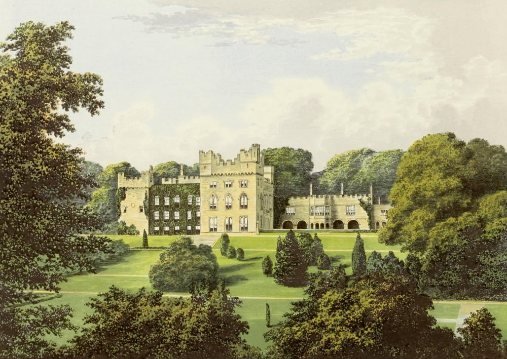 Views of Seats 1880 Hutton Hall 2 Canvas Art - AF Lydon (24 x 36)
