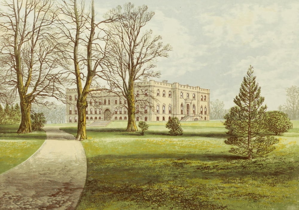 Views of Seats 1880 Kimbolton Castle Canvas Art - AF Lydon (18 x 24)