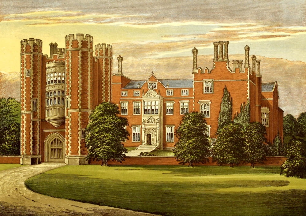 Views of Seats 1880 Kirtling Tower Canvas Art - AF Lydon (24 x 36)