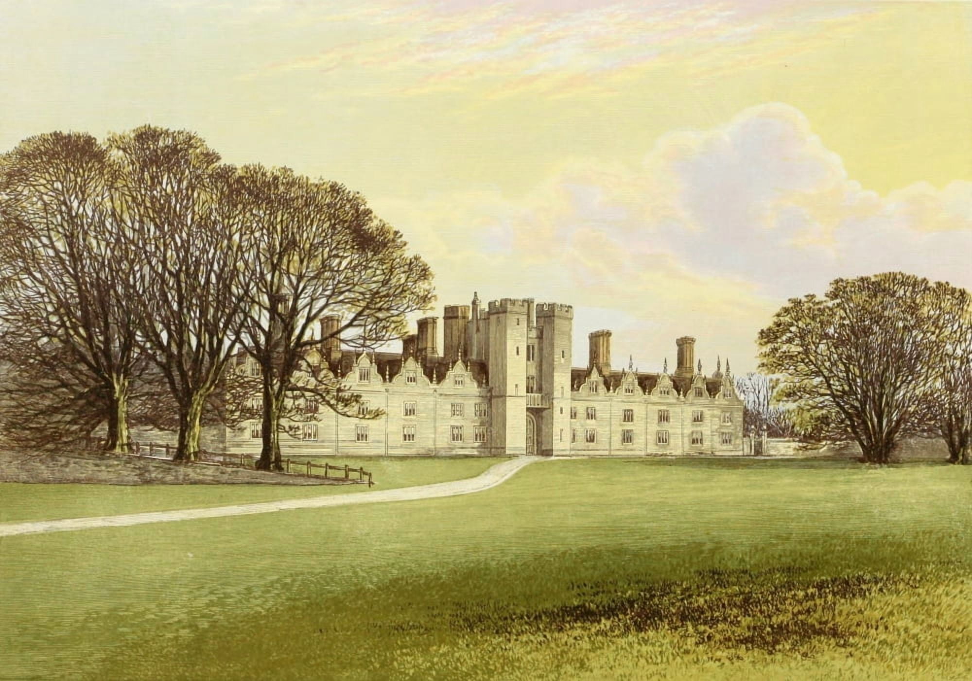 Views of Seats 1880 Knole Canvas Art - AF Lydon (18 x 24)
