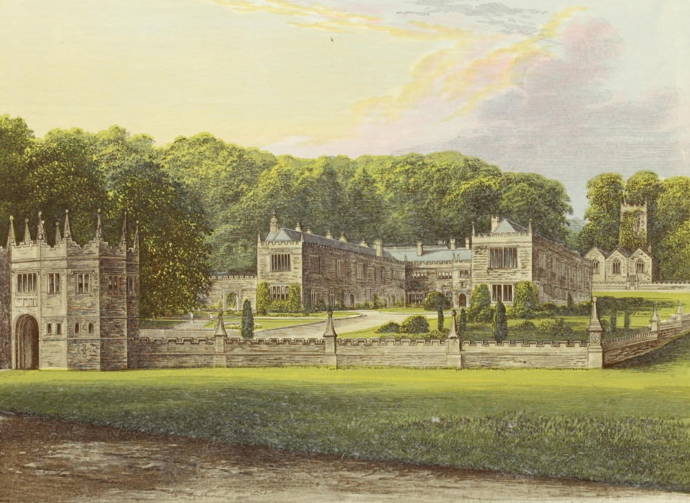 Views of Seats 1880 Lanhydrock House Canvas Art - AF Lydon (24 x 36)