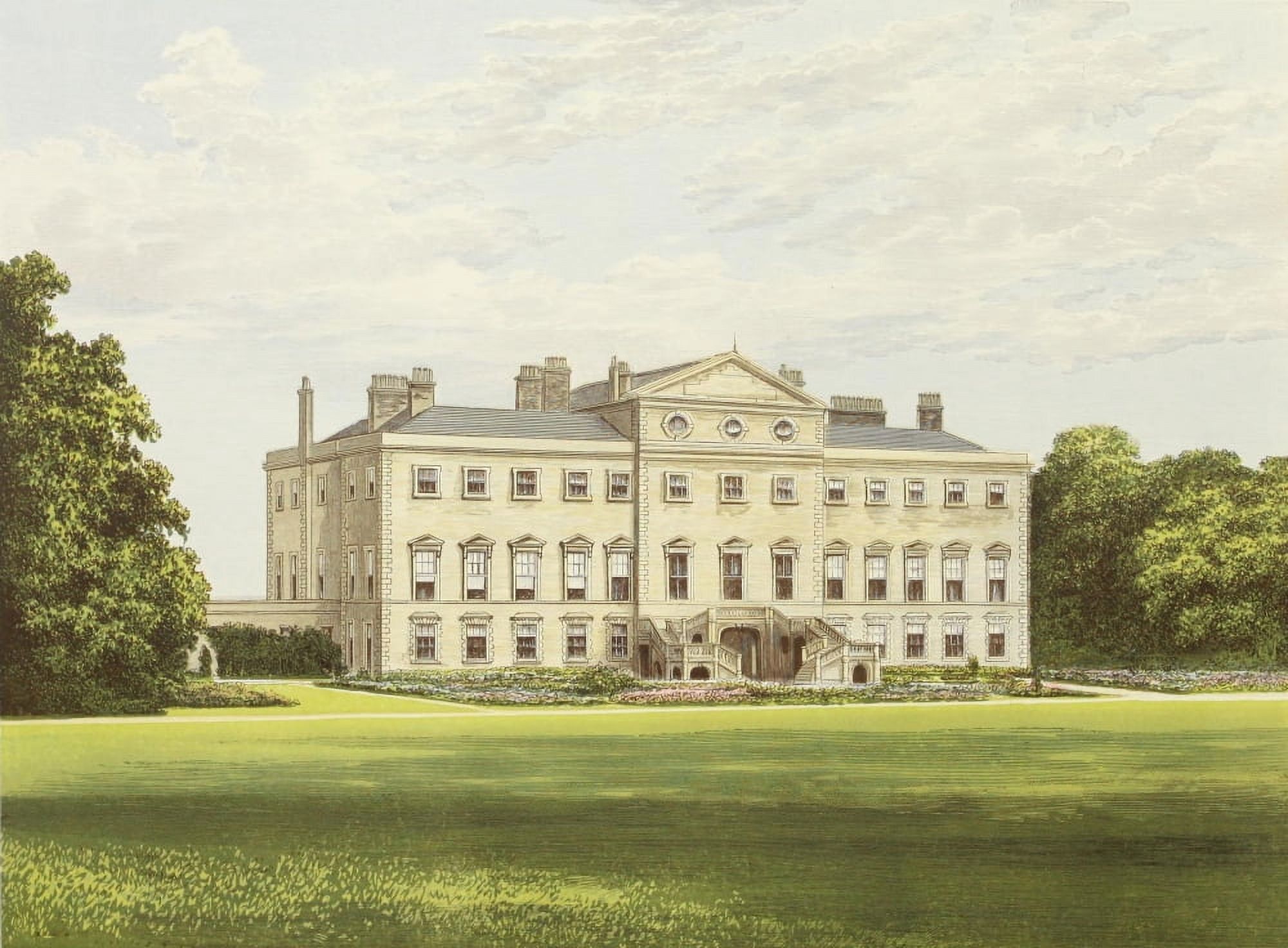 Views of Seats 1880 Lathom House Canvas Art - AF Lydon (24 x 36)