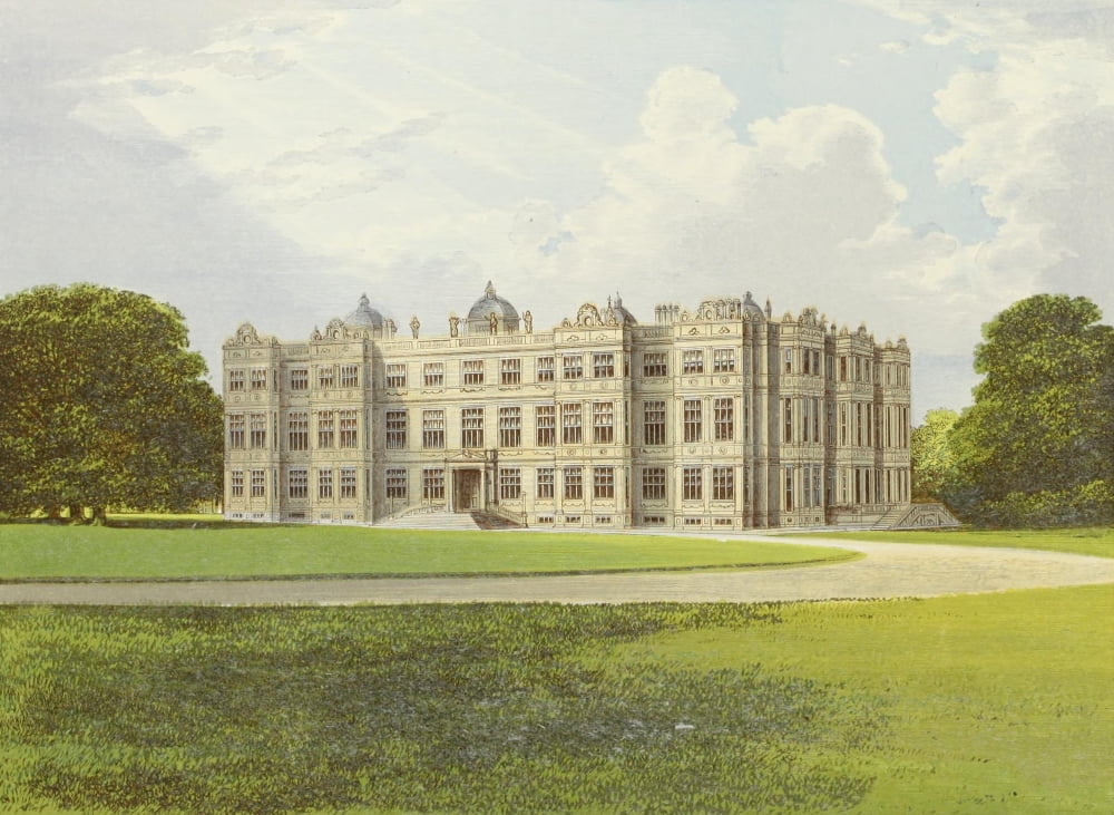 Views of Seats 1880 Longleat Canvas Art - AF Lydon (18 x 24)