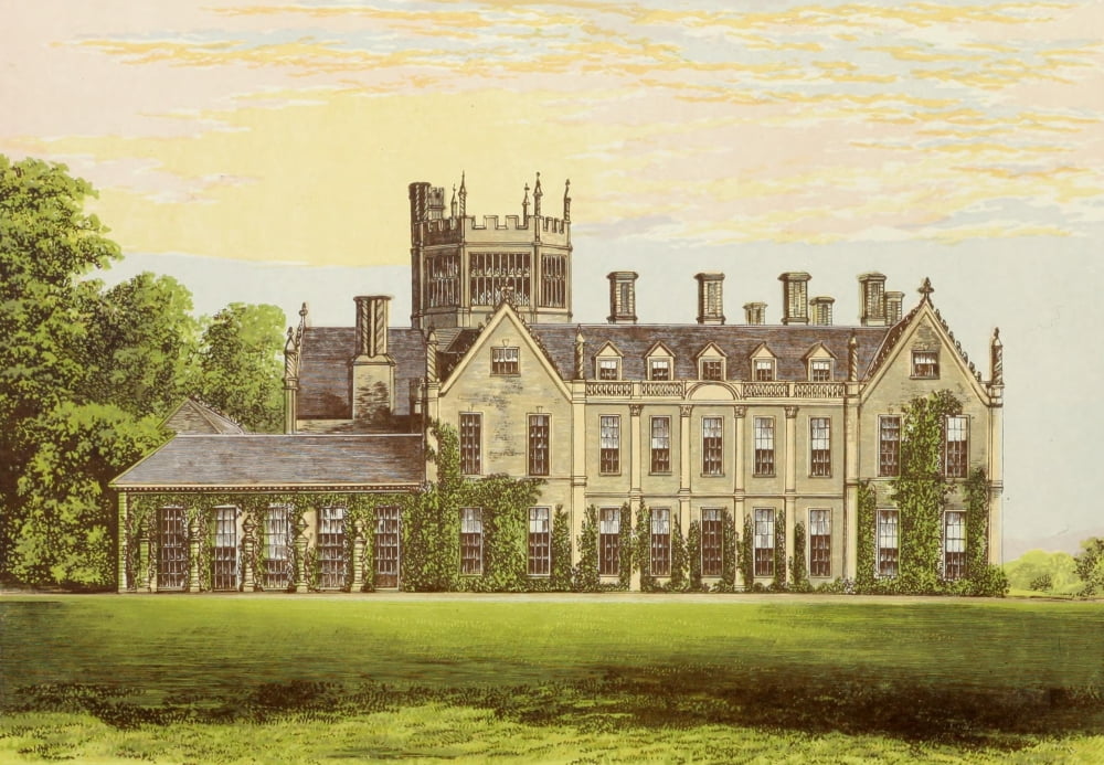 Views of Seats 1880 Melbury House Canvas Art - AF Lydon (18 x 24)