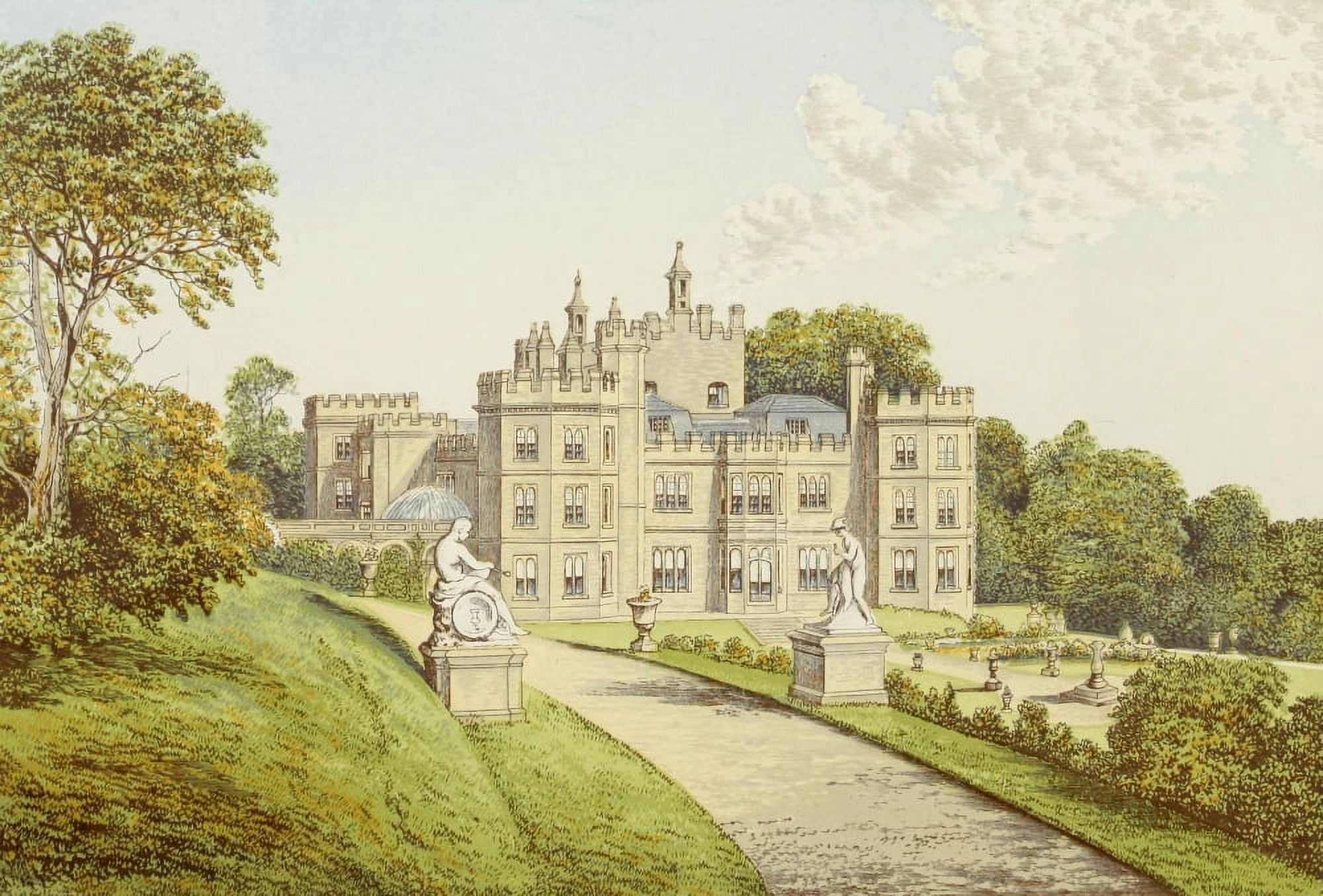 Views of Seats 1880 Mount Edgcumbe Canvas Art - AF Lydon (24 x 36)