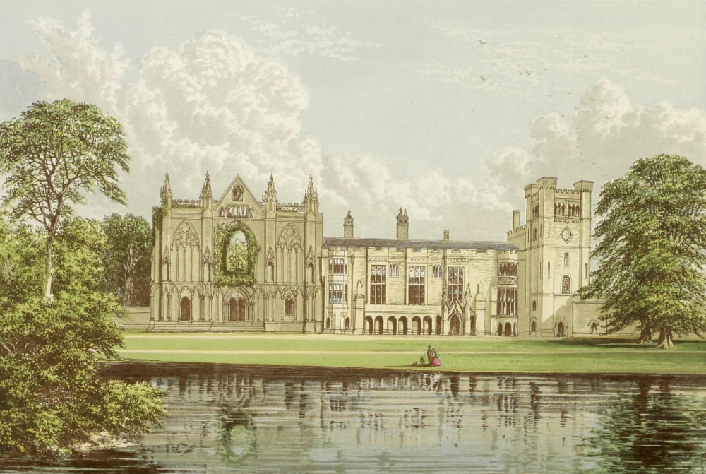 Views of Seats 1880 Newstead Abbey Canvas Art - AF Lydon (24 x 36)