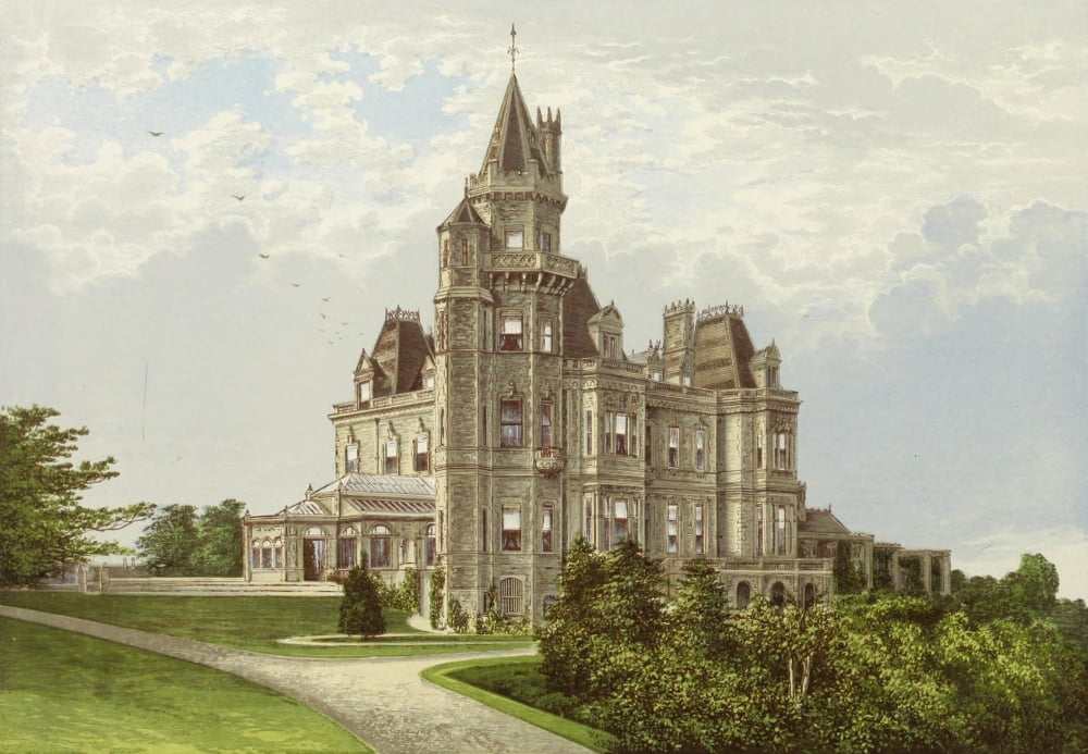 Views of Seats 1880 Normanhurst Court Canvas Art - AF Lydon (24 x 36)