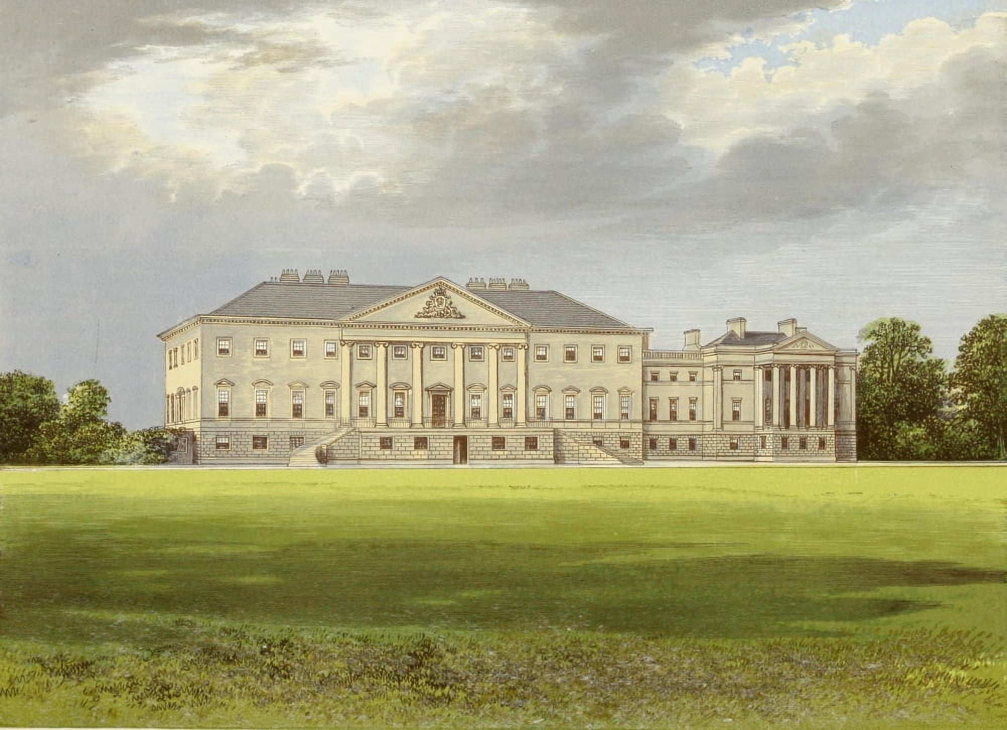 Views of Seats 1880 Nostel Priory Canvas Art - AF Lydon (18 x 24)