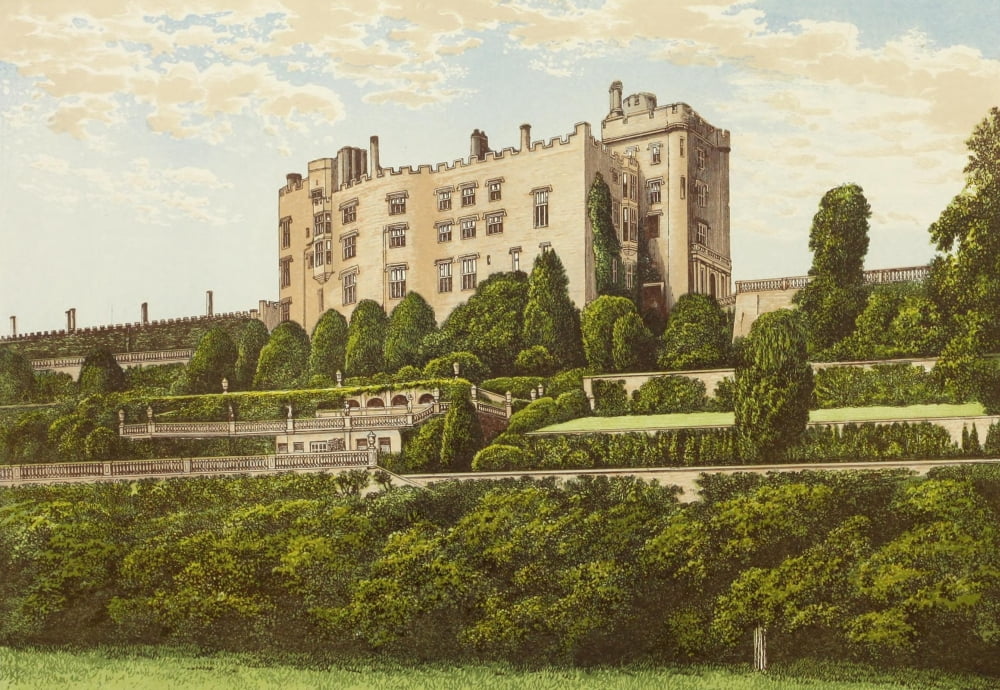 Views of Seats 1880 Powis Castle Canvas Art - AF Lydon (24 x 36)
