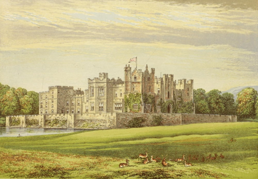 Views of Seats 1880 Raby Castle Canvas Art - AF Lydon (18 x 24)