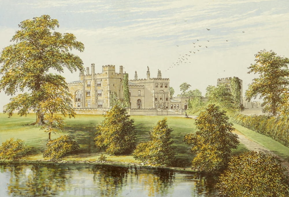 Views of Seats 1880 Ripley Castle Canvas Art - AF Lydon (18 x 24)