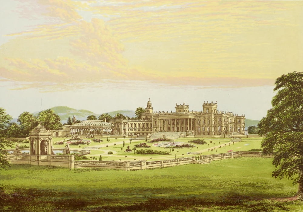 Views of Seats 1880 Whitley Court Canvas Art - AF Lydon (18 x 24)