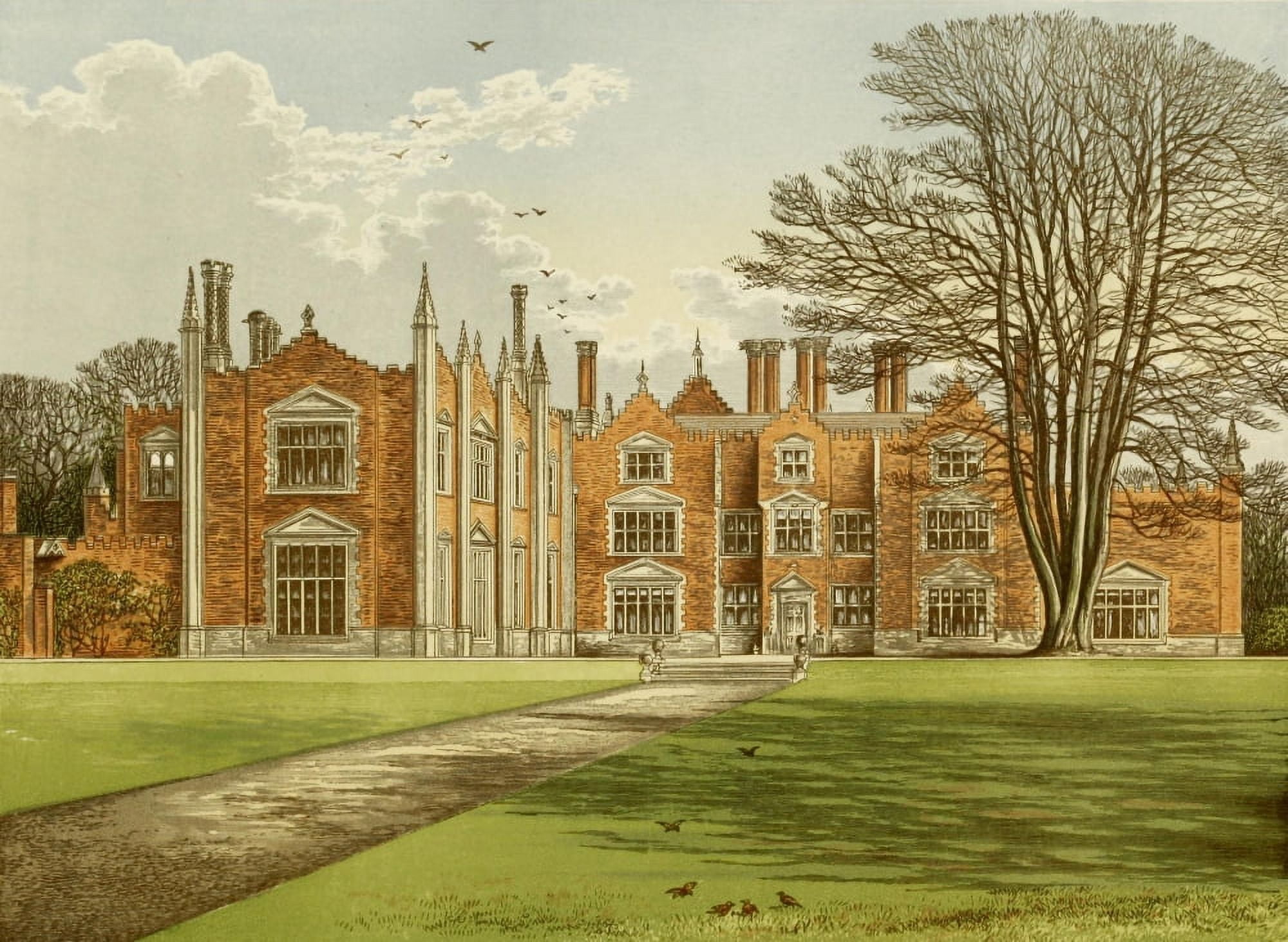 Views of Seats 1880 Witchingham Hall Canvas Art - AF Lydon (18 x 24)