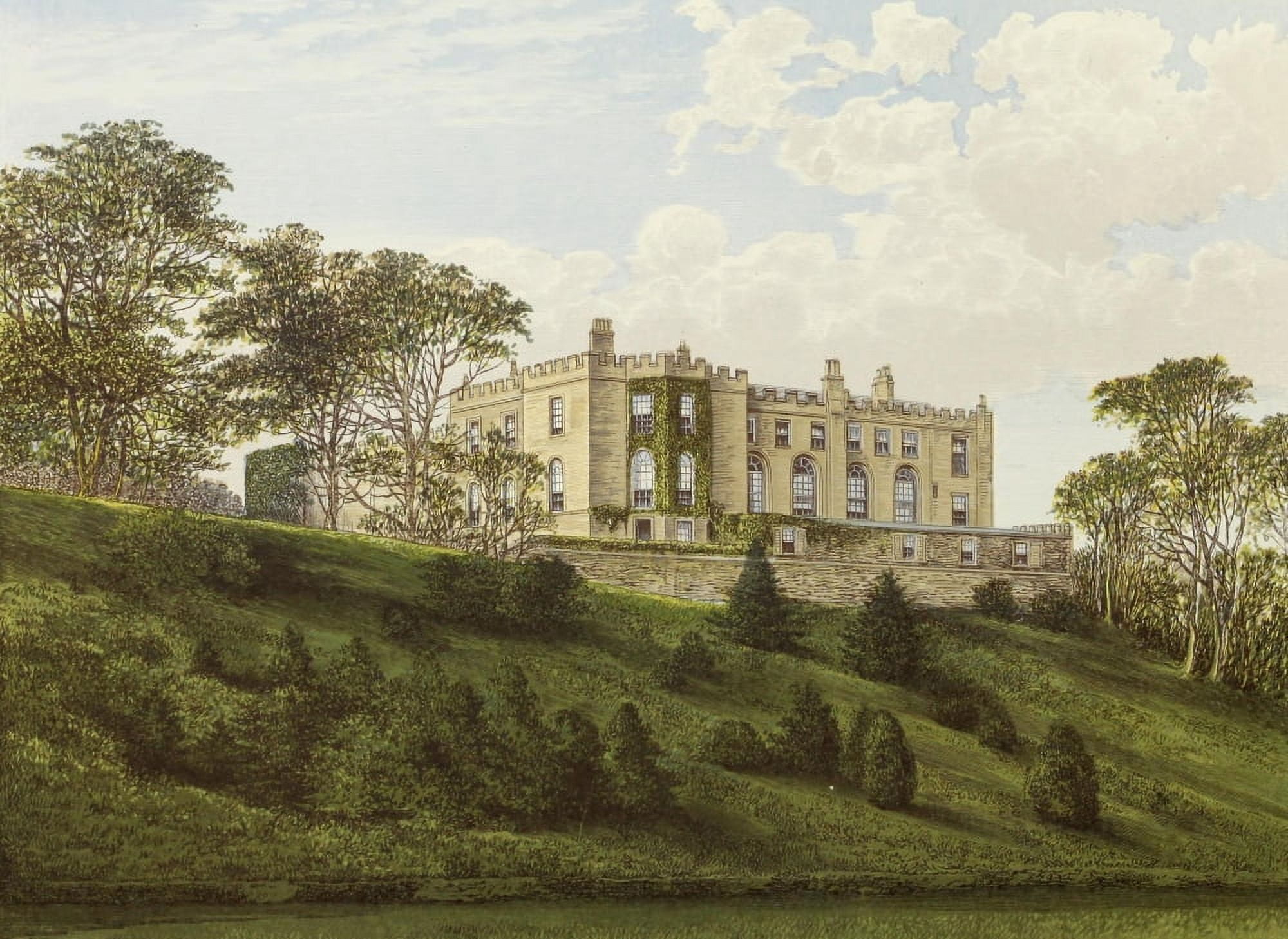 Views of Seats 1880 Workington Hall Canvas Art - AF Lydon (18 x 24)