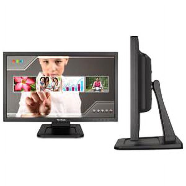 Viewsonic TD2220 22" LCD Touchscreen Monitor - 5 ms - Optical - Multi-touch Screen - 1920 x 1080 - Full HD - 1,000:1 - 200 Nit - LED Backlight - DVI - USB - VGA - EPEAT Silver, ENERGY STAR, - image 1 of 7