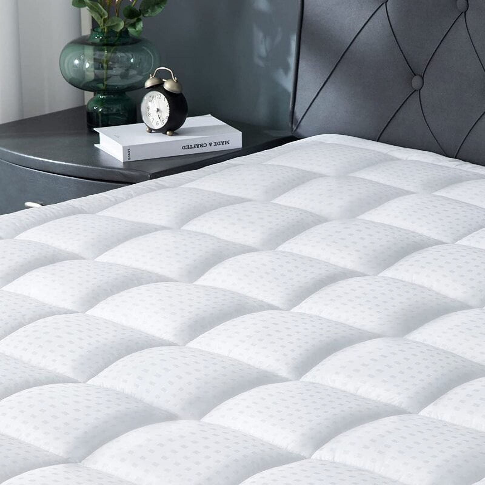 Viewstar Mattress Pad Cooling Cotton Quilted Fitted Mattress Topper Cover,Extra Thick Pillow Top