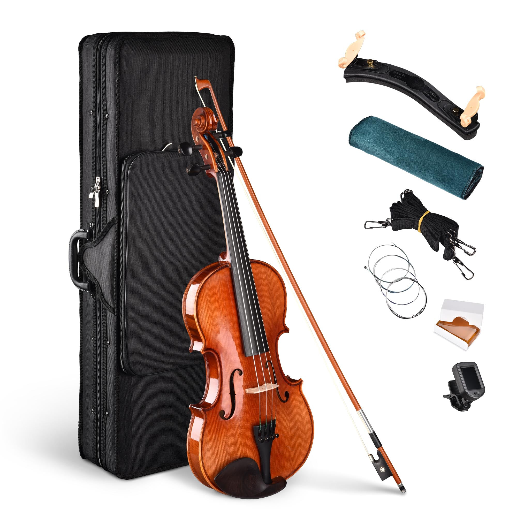 Vif Full Size 4/4 Handmade Stradivari 1721 Copy German Style Violin Fiddle  Case Bow Music Hobby