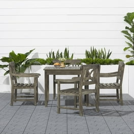 Vifah Renaissance 5 Piece Patio Dining Set in Vista Gray Walmart
