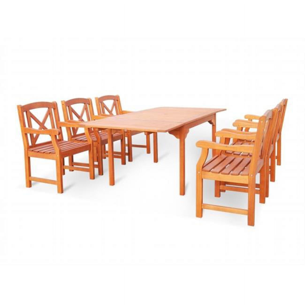Vifah Renaissance 7 Piece Patio Dining Set in Gray Walmart