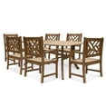 thumbnail image 1 of Vifah Renaissance Outdoor 7-piece Hand-scraped Wood Patio Dining Set, 1 of 5