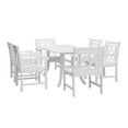 thumbnail image 1 of Vifah Bradley Outdoor 7-Piece Wood Patio Curvy Legs Table Dining Set V1337SET28, 1 of 5