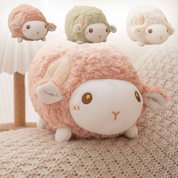 Viflosae 1 Year Old Girl Gifts Mini Cute Sheep Doll Plush Toy Soothing Sleep Parent Child Interaction Ornament Pillow Children's Cloth Doll Children's Festival Birthday Gift Plushs Dolls
