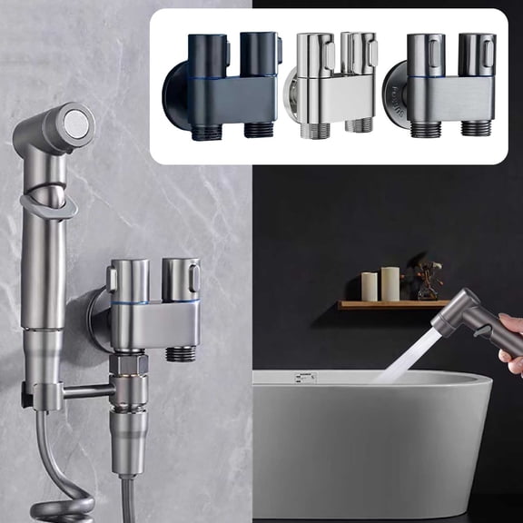 Viflosae 1-in-2-out Dual Control , 2023 Newest Double Control Mini Shower, Extra Long Hose High-Pressure Bathroom Faucet Kit For Bidet And Shower Electronics Gadgets