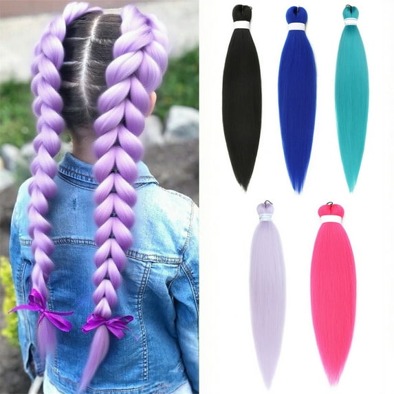 Viflosae 26in Braid Hair Extensions for DIY Braiding Festival Hairstyles 90g Synthetic Long Braids Natural Look Colors Easy to Install Lightweight Protective Styling for Parties Daily Use