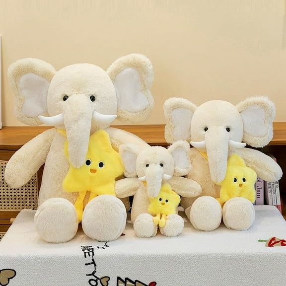 Viflosae 6 Year Old Boy Toys Gifts for 10 Year Old Girls Starss Pack Elephants Plushs Toy Throw Pillow To Send Holiday Gift Children Comforts Gift Kids Christmas