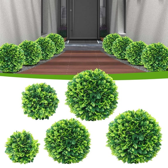 Viflosae Artificial Plants Faux Plants Indoor Simulated Grass Decoration Green Round Green Plastic Floral Ceiling Fake Tree
