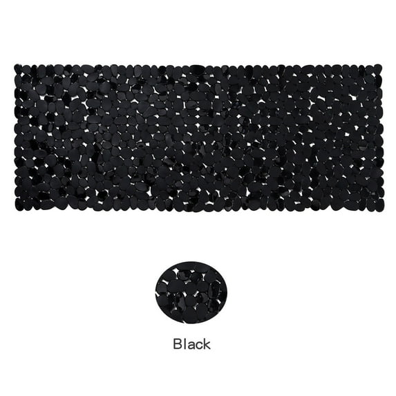 Viflosae Bathroom Mat Bathroom Floor Mat Swimming Pool Bathroom Non Slip Mat PVC Small Stones Pebbles Long Floor Mat for Kitchen, Bathroom, and High Traffic Areas