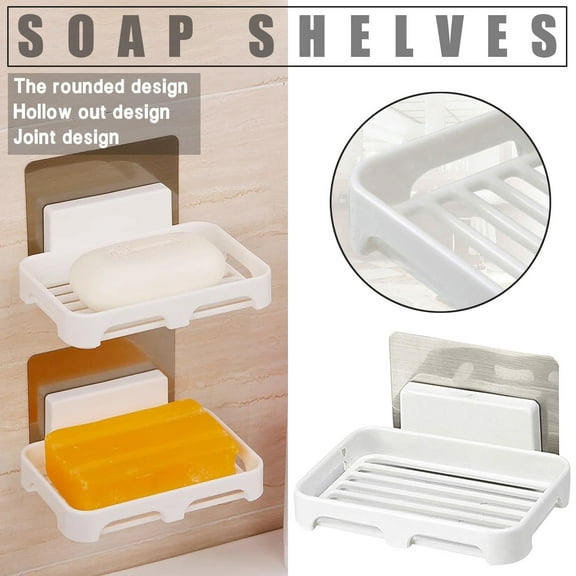 Viflosae Bathroom Soap Dispenser Plastic Soap Dispenser With Self-adhesive Gifts Under 5 Dollar Items